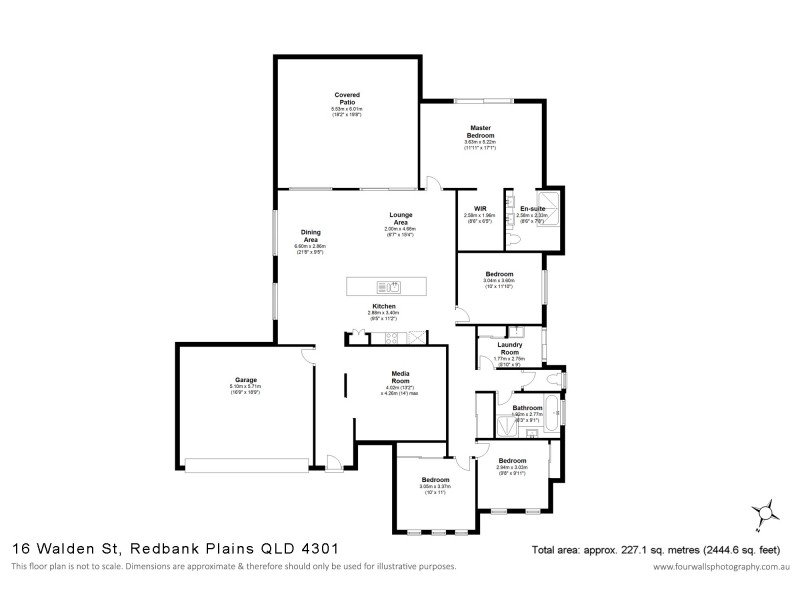 16 Walden Street, Redbank Plains QLD 4301 Floorplan