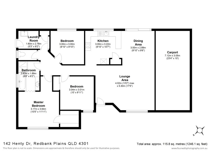 142 Henty Drive, Redbank Plains QLD 4301 Floorplan