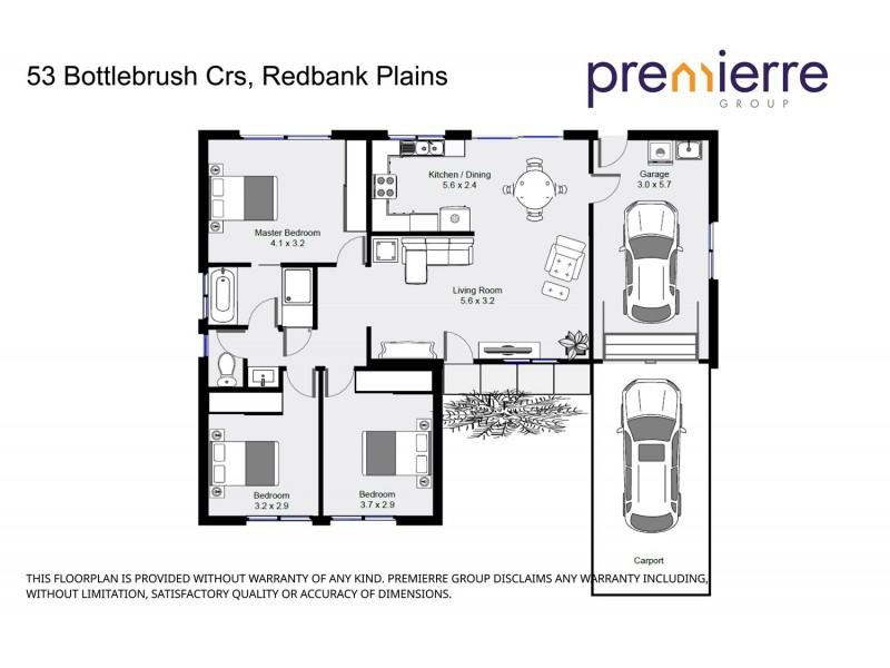 53 Bottlebrush Crescent, Redbank Plains QLD 4301 Floorplan