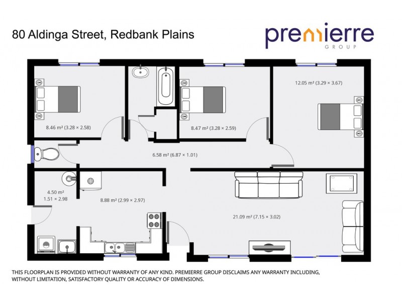 80 Aldinga Street, Redbank Plains QLD 4301 Floorplan