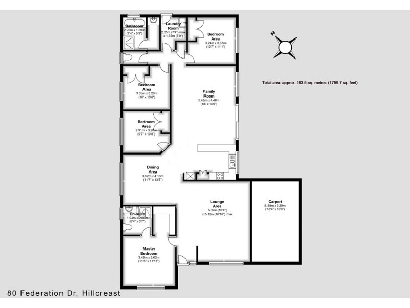80 Federation Drive, Hillcrest QLD 4118 Floorplan