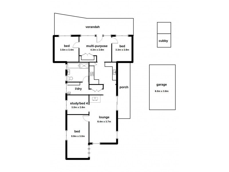 2 Bell Street, Cockatoo VIC 3781 Floorplan