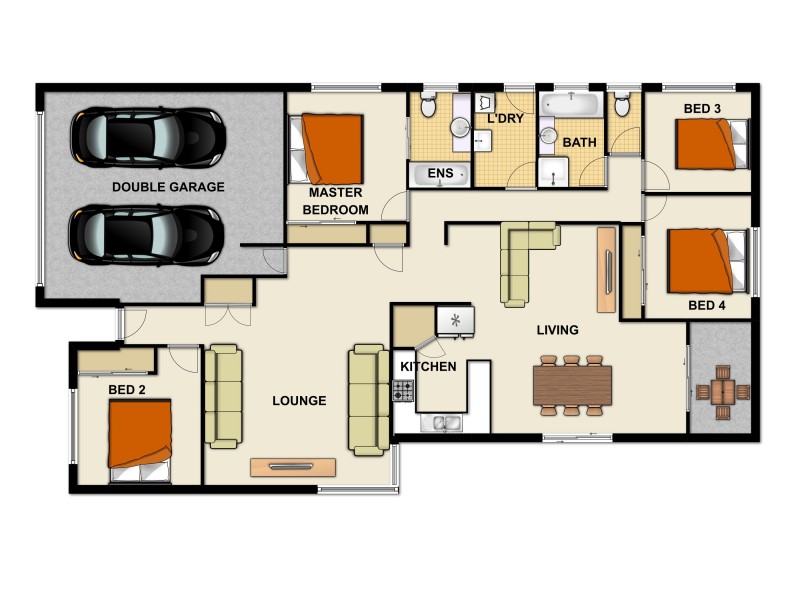 11 Dove Close, Goodna QLD 4300 Floorplan