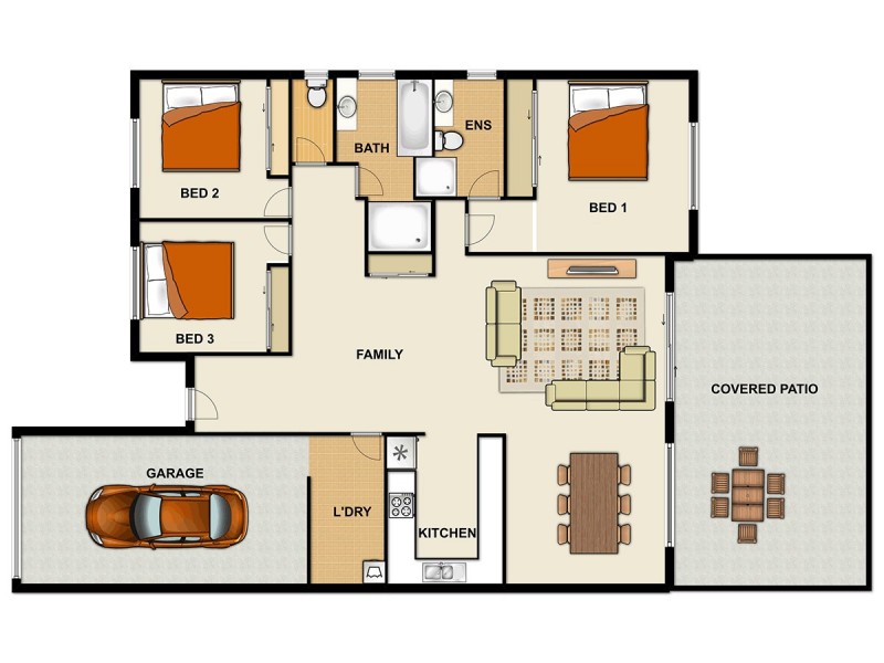 8/52-54 Freshwater Drive, Berrinba QLD 4117 Floorplan