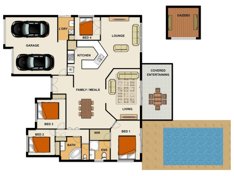 15 Glasshouse Cres, Forest Lake QLD 4078 Floorplan