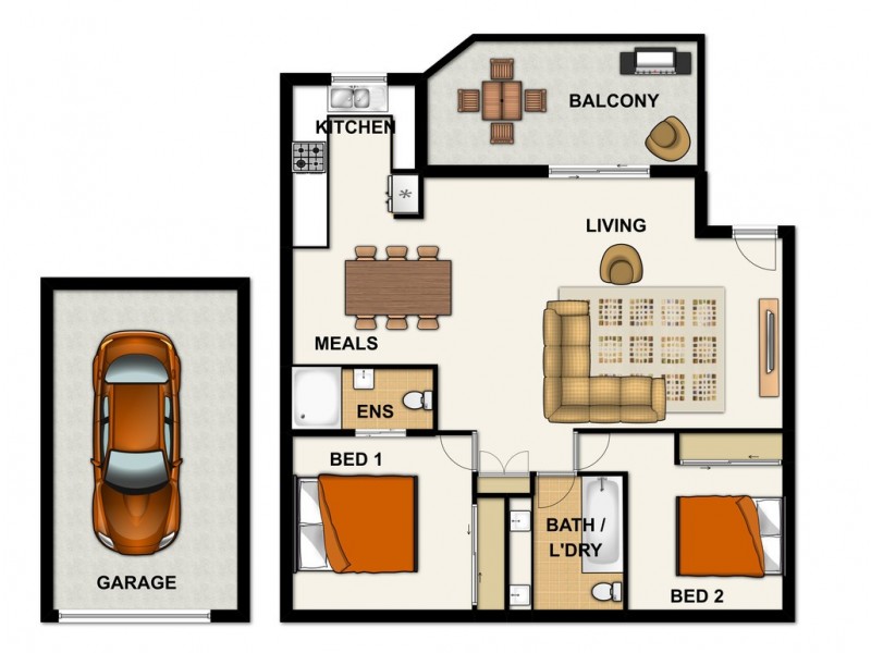 9/2 Kirkland Avenue, Coorparoo QLD 4151 Floorplan