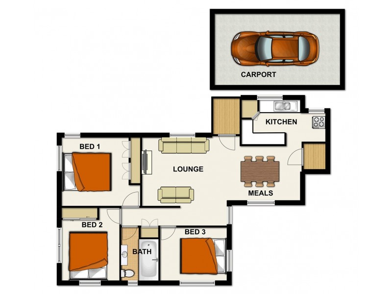 61 Rosemary Street, Inala QLD 4077 Floorplan