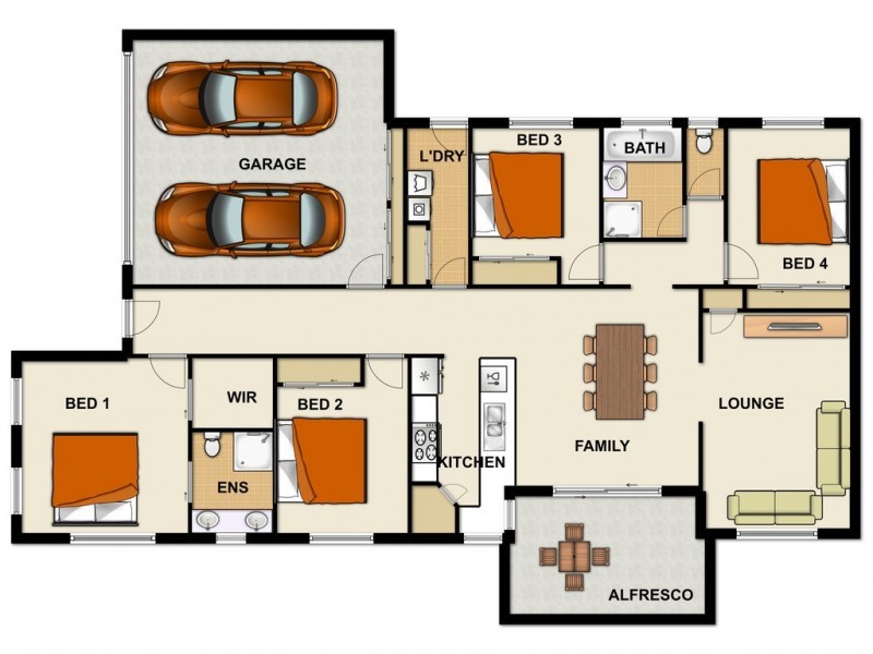 13 Dinnigan Cr, Durack QLD 4077 Floorplan