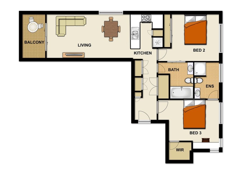 504-66 Slobodian Ave, Eight Mile Plains QLD 4113 Floorplan