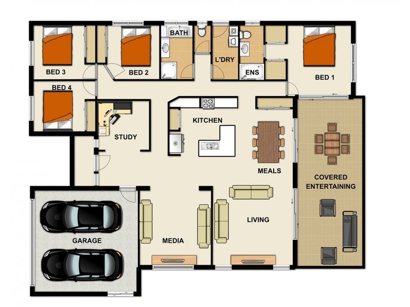 45 Hinchinbrook Cct, Forest Lake QLD 4078 Floorplan
