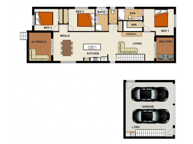 26 Laguna Cr, Springfield Lakes QLD 4300 Floorplan