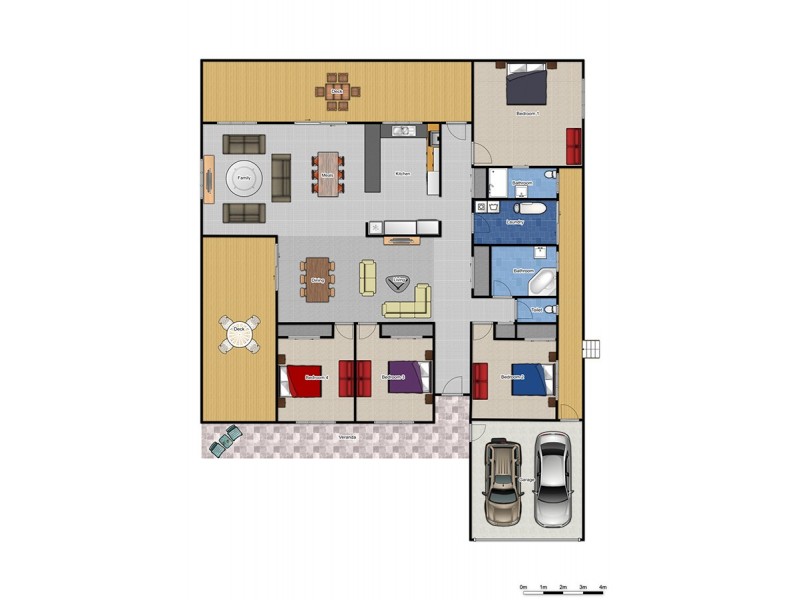 45 Greenwood Village Rd, Redbank Plains QLD 4301 Floorplan