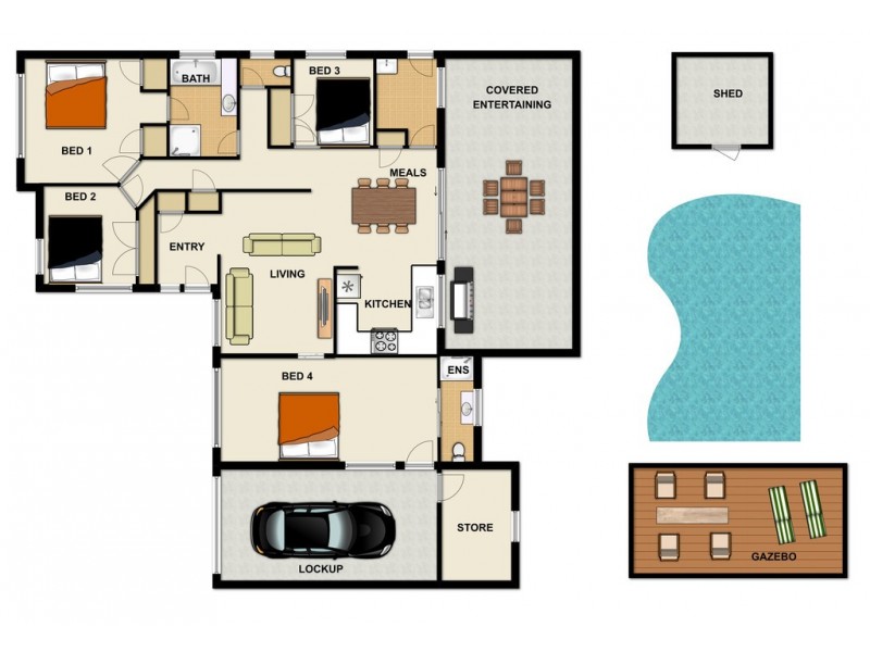 18 Pringle Pl, Forest Lake QLD 4078 Floorplan