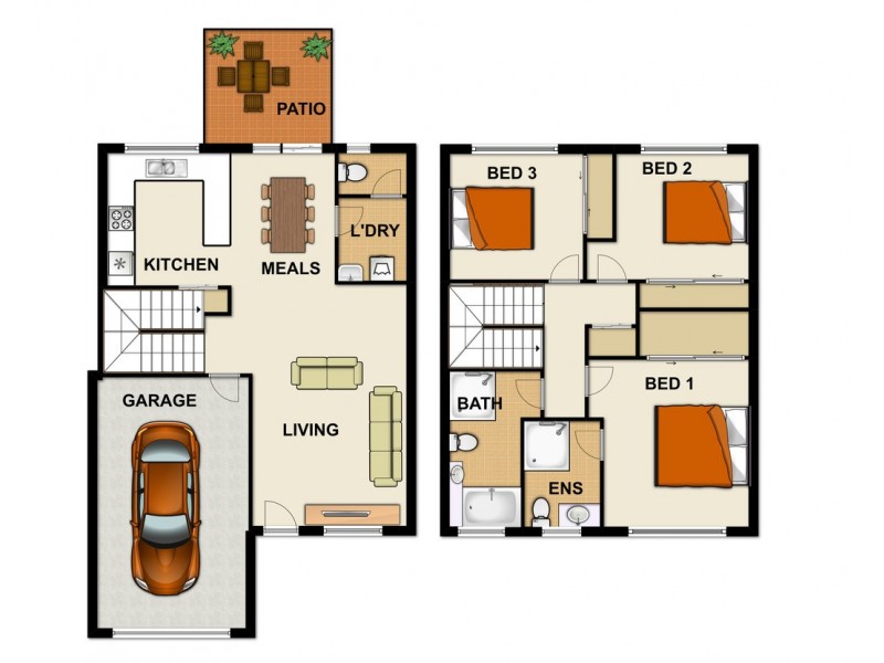 27/2 Sienna St, Ellen Grove QLD 4078 Floorplan