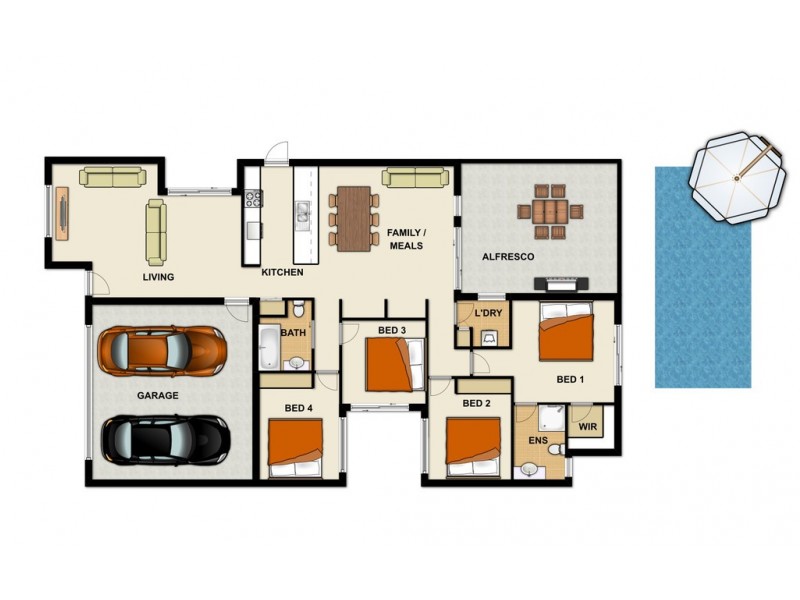 14 Lavender St, Springfield Lakes QLD 4300 Floorplan