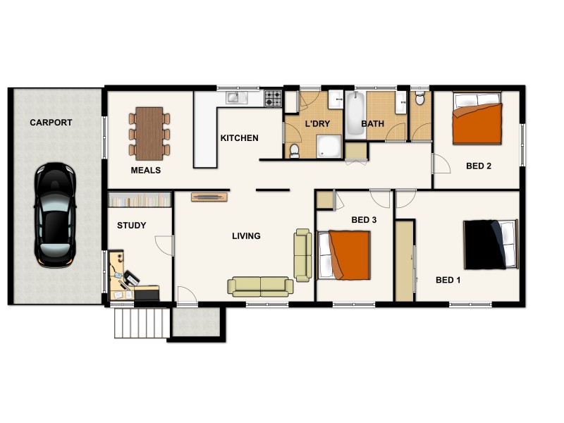 10 Nutmeg St, Inala QLD 4077 Floorplan