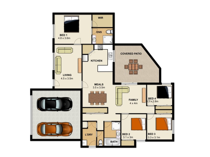 32 Glasgow Blvd, Brassall QLD 4305 Floorplan