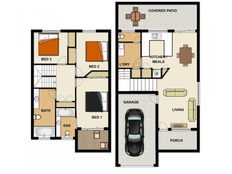 43/75 Outlook Pl, Durack QLD 4077 Floorplan
