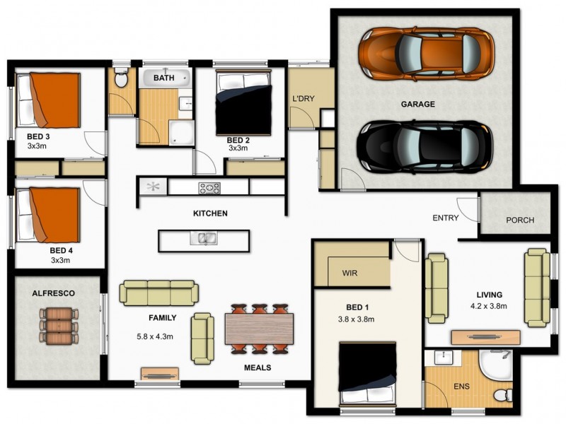 3 Fred Pham Crescent, Doolandella QLD 4077 Floorplan