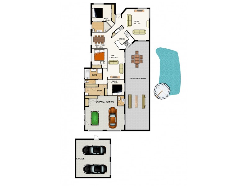 1 Meandarra Ct, Durack QLD 4077 Floorplan