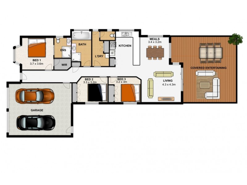 3 McKenzie Pl, Forest Lake QLD 4078 Floorplan