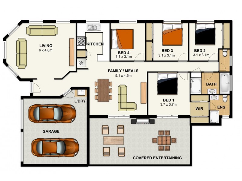 13 Rachele Close, Forest Lake QLD 4078 Floorplan