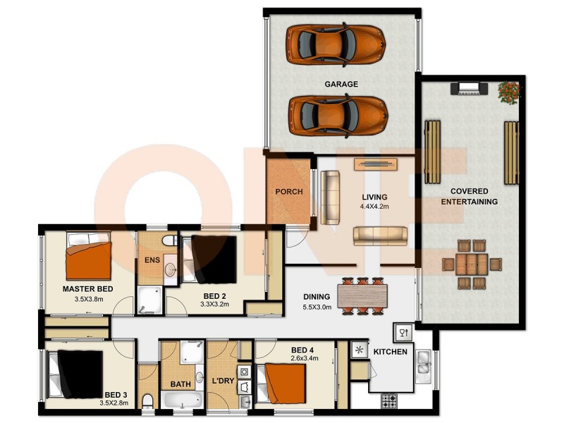 36 Pringle Place, Forest Lake QLD 4078 Floorplan