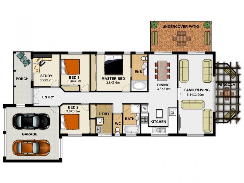 34 Central St, Forest Lake QLD 4078 Floorplan