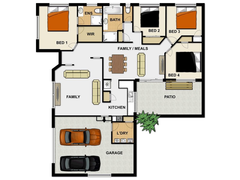8 Moroney Court, Goodna QLD 4300 Floorplan