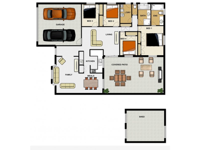 5 Springfield Pl, Forest Lake QLD 4078 Floorplan