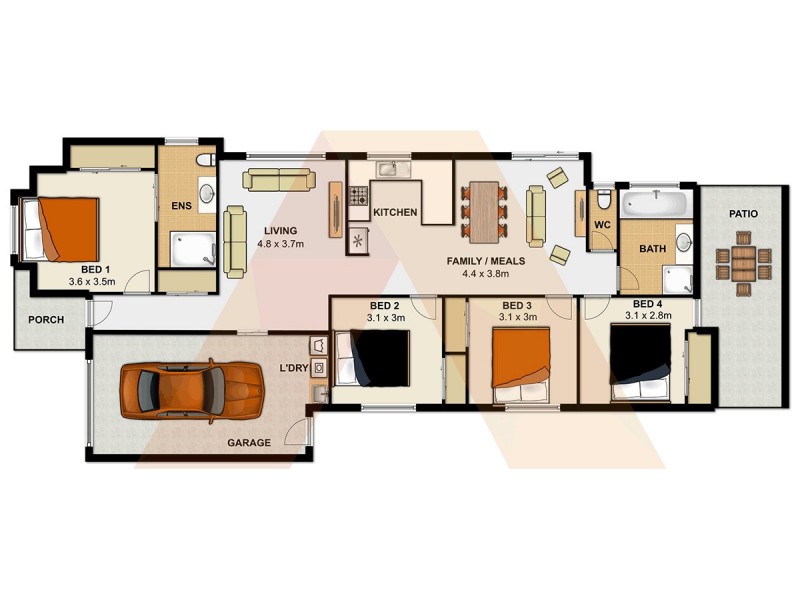 23 Tenterfield Place, Forest Lake QLD 4078 Floorplan