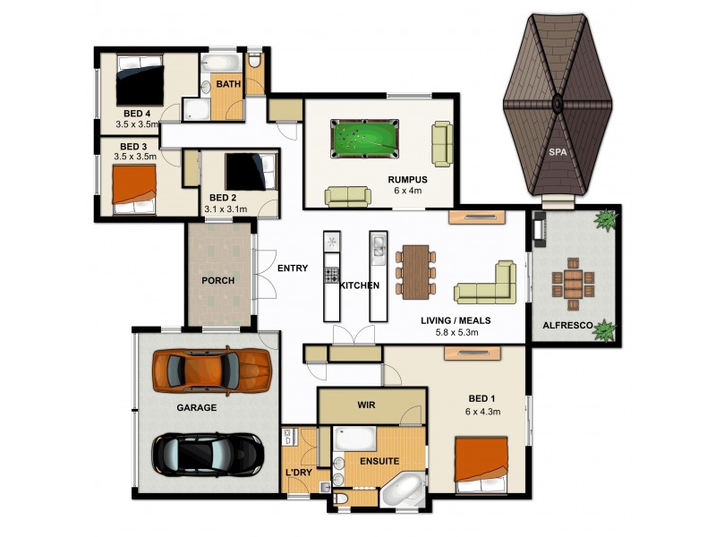 17 Crediton Place, Forest Lake QLD 4078 Floorplan