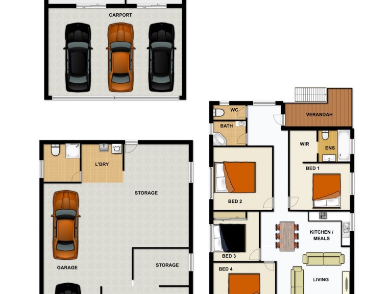 1076 Oxley Road, Oxley QLD 4075 Floorplan