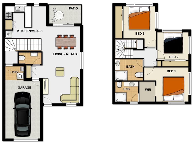 16/67 Smiths Rd, Goodna QLD 4300 Floorplan