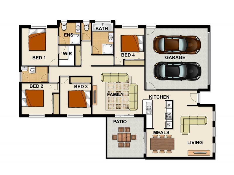 256 Alawoona Street, Redbank Plains QLD 4301 Floorplan