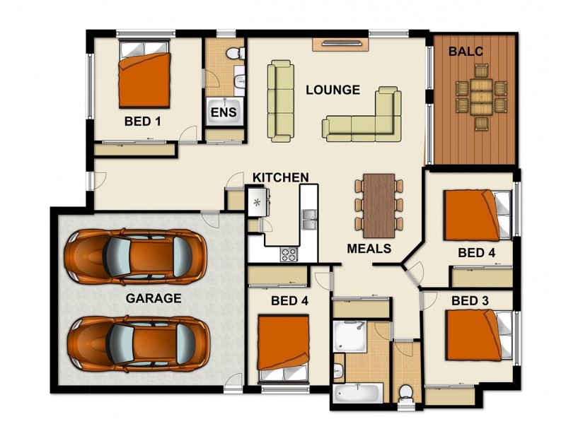 25 Andrew Walker Drive, Goodna QLD 4300 Floorplan