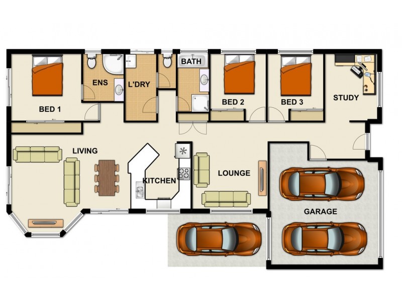 9 Admiral Cres, Springfield Lakes QLD 4300 Floorplan