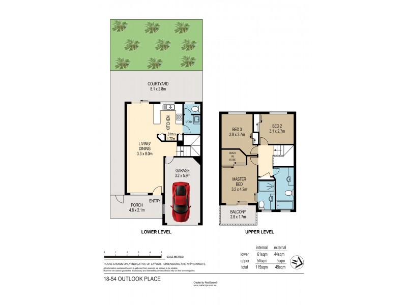 18/54 Outlook Place, Durack QLD 4077 Floorplan