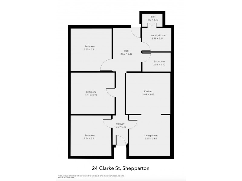 24 Clarke Street, Shepparton VIC 3630 Floorplan