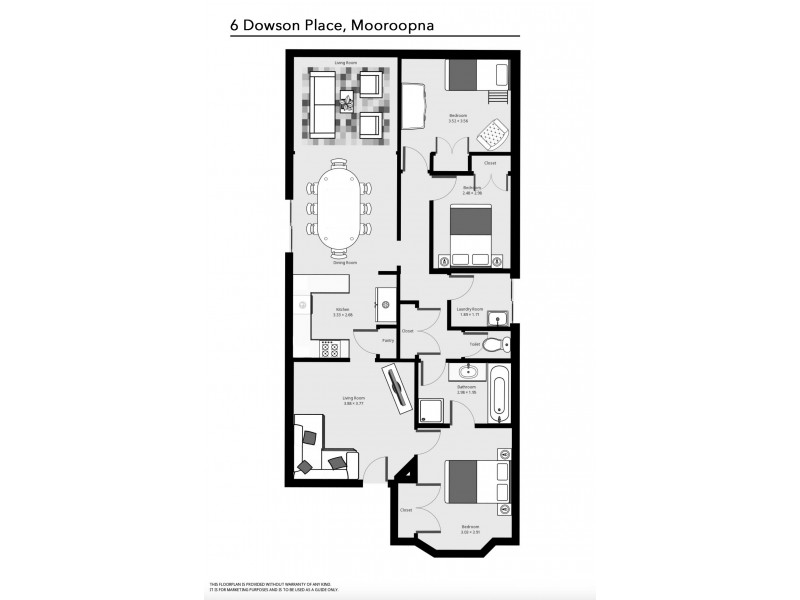 6 Dowson Place, Mooroopna VIC 3629 Floorplan