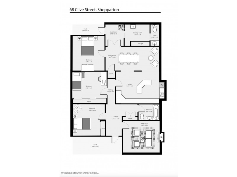 68 Clive Street, Shepparton VIC 3630 Floorplan