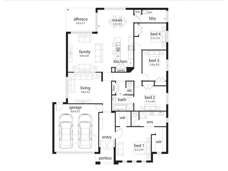 2 Yellowgum Drive, Kialla VIC 3631 Floorplan