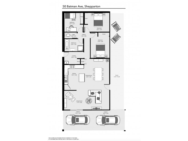 50 Batman Avenue, Shepparton VIC 3630 Floorplan