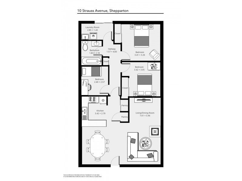 10 Strauss Avenue, Shepparton VIC 3630 Floorplan