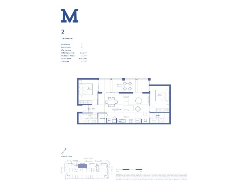 2/53 Gibson street, Bowden SA 5007 Floorplan