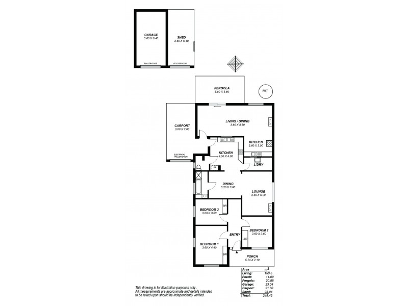 1 Elston Street, Brooklyn Park SA 5032 Floorplan