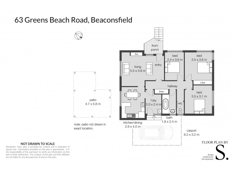 63 Greens Beach Road, Beaconsfield TAS 7270 Floorplan