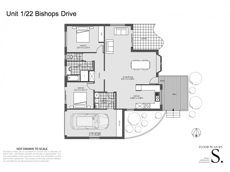 1/22 Bishops Drive, Newnham TAS 7248 Floorplan