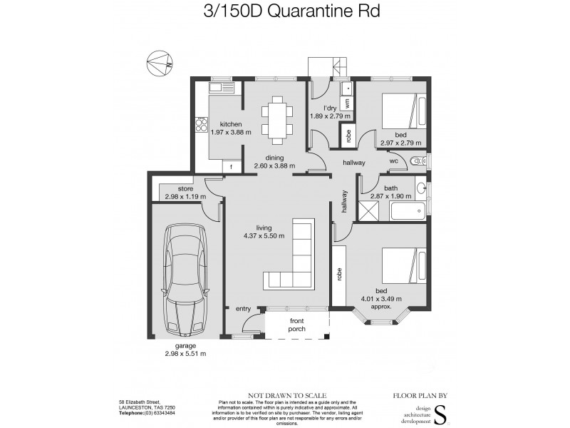 3/150D QUARANTINE ROAD, Norwood TAS 7250 Floorplan
