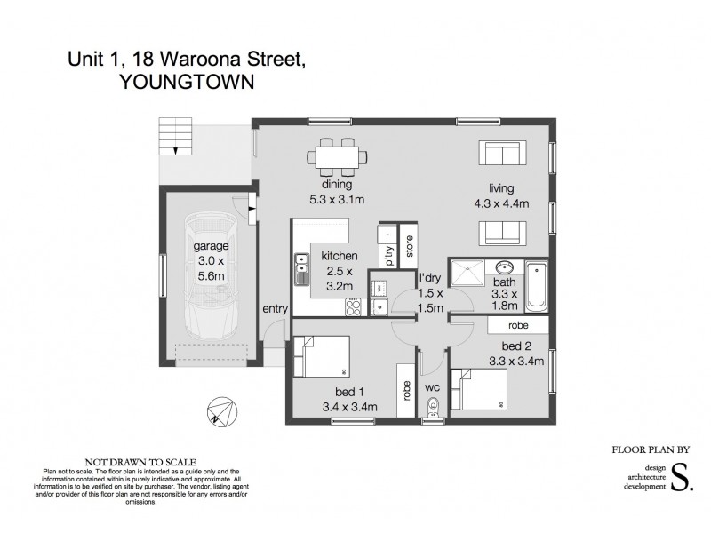 1 and 2 / 18 Waroona Street, Youngtown TAS 7249 Floorplan